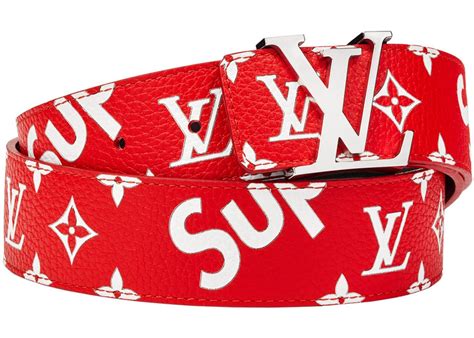 cinturón lv hombre|supreme lv belt retail price.